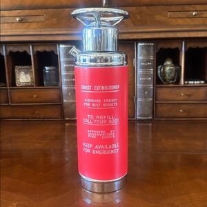 Fire "Thirst" Extinguisher Cocktail Shaker with Music Box Base New!